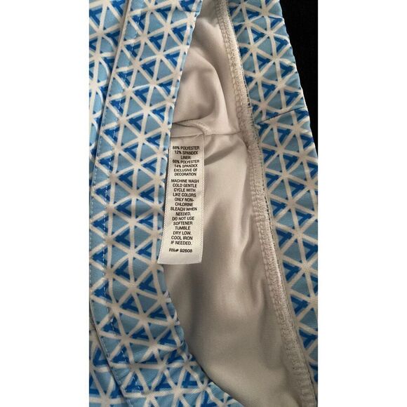 XPBX PRO Blue Geometric Explode Print Racer Back Sports Bra Sz Medium - Picture 7 of 7